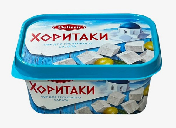 Сыр плавл. Хоритаки 30%, 350г, евроконтейнер, DELISSIR (16шт)