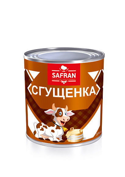 Варёнка. Сгущенка вар. с сах. Начинка конд. 8,5%, 370 г 7А, Сафран