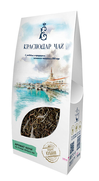 Чайный напиток на основе черн. чая Аромат ночи, 70г, картон, Века (10шт)