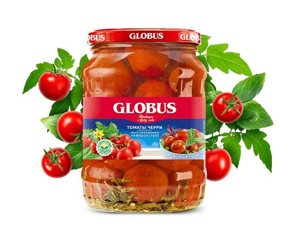 Томаты маринов. Черри, 720мл, ст/б, GLOBUS (6шт)