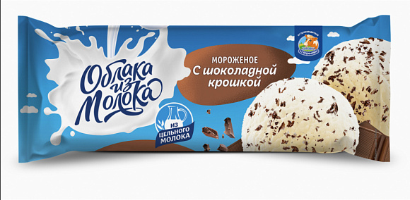 Мороженое сливочн. С ШОК. КРОШКОЙ 8,0%, 300 г флоупак, ОизМ
