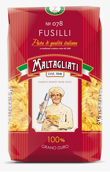 FUSILLI №078, 450г, пакет, Мальтальяти (20шт)