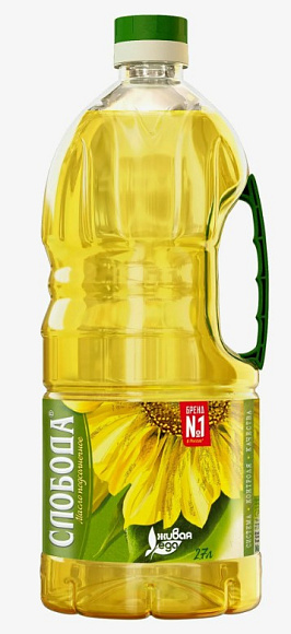 Масло подсолнечное  раф., 2,7л, ПЭТ, Слобода (6шт)