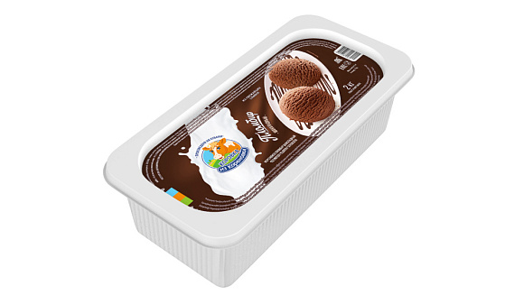 Мороженое пломбир шоколадн. 15,0%, 2 кг конт., КизК