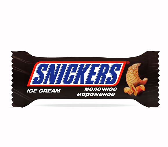 Мороженое молочн. с карамелью и арахисом в глазури, 45,6г, флоупак, SNICKERS (6шт*12мультипак.)